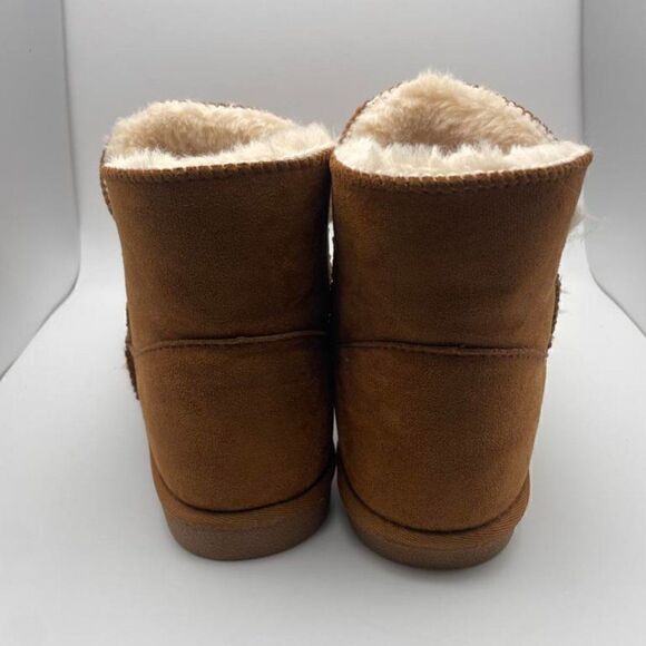 Cushionaire Women's Cozy pull on boot CHESTNUT 7.5 - Picture 4 of 6